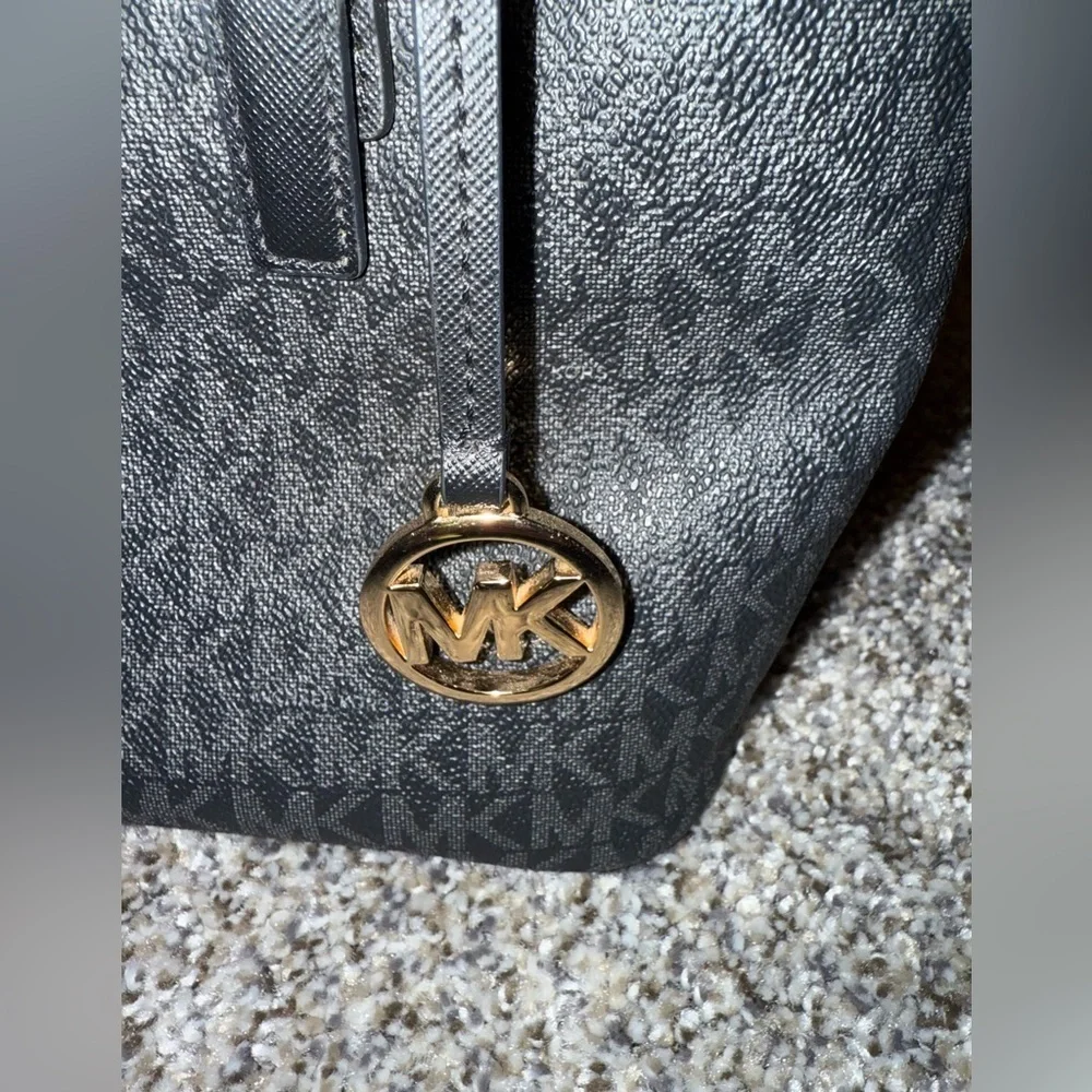 Michael Kors MK logo mini tote with logo crossbody strap
